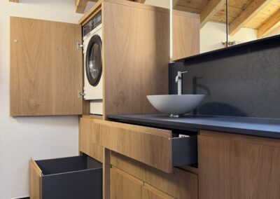 Meuble salle de bain ouvert